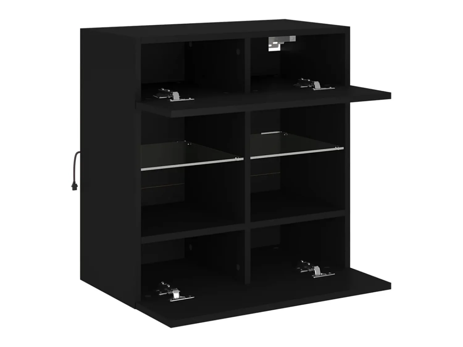 vidaxl Móvel de parede para TV com luzes LED 58,5x30x60,5 cm^ Móvel De Tv