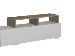 Móvel De Tv*Vente-unique Móvel de parede para TV com espaço de armazenamento - Tons claros naturais e brancos - TALOLI II Natural claro / Branco