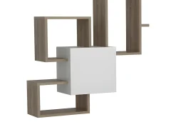 Móvel De Tv*Vente-unique Móvel de parede para TV com espaço de armazenamento - Tons claros naturais e brancos - TALOLI II Natural claro / Branco