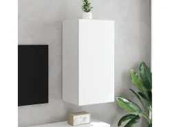vidaxl Móvel de parede para TV com luzes LED 40,5x35x80 cm^ Móvel De Tv