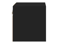Móvel De Tv*vidaxl Móvel de parede para TV com luzes LED 30x28,5x30 cm Preto