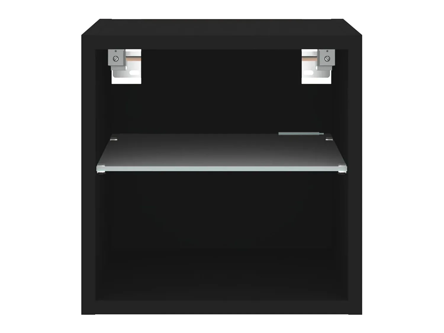 Móvel De Tv*vidaxl Móvel de parede para TV com luzes LED 30x28,5x30 cm Preto