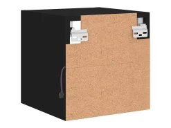 Móvel De Tv*vidaxl Móvel de parede para TV com luzes LED 30x28,5x30 cm Preto