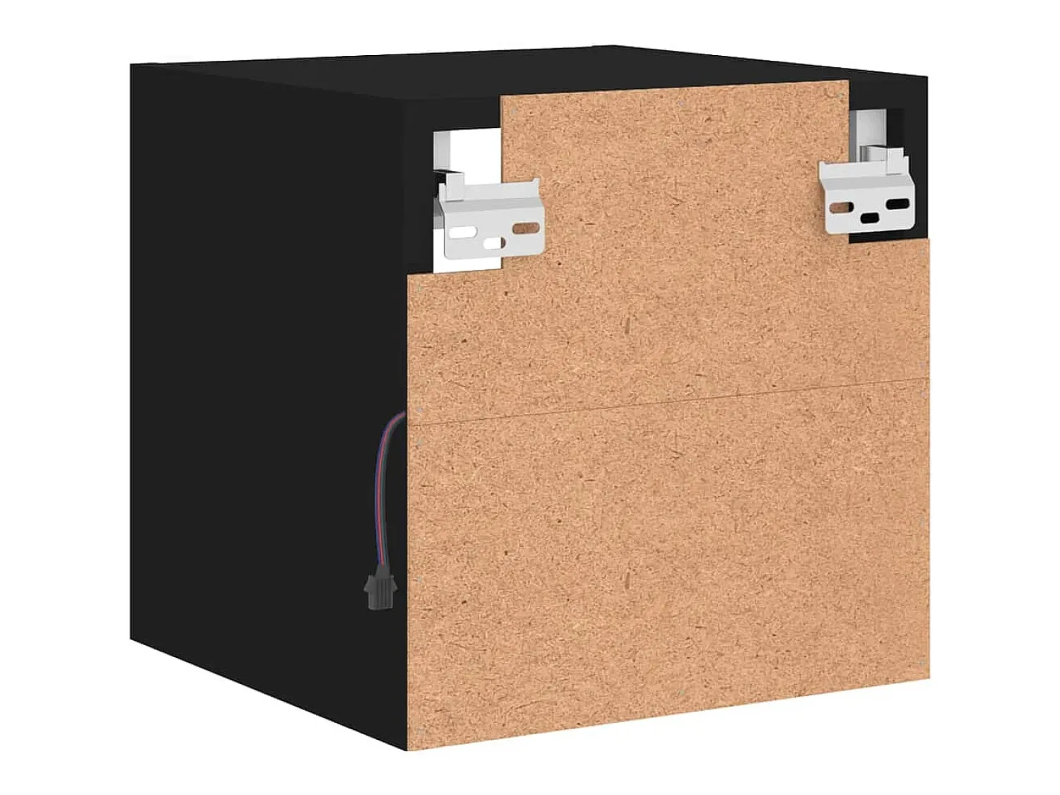 Móvel De Tv*vidaxl Móvel de parede para TV com luzes LED 30x28,5x30 cm Preto