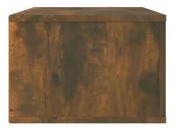 Helloshop26 Móvel de parede para TV em carvalho fumado 80 x 36 x 25 cm madeira de engenharia castanha 02_0024288^ Móvel De Tv