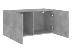 Móvel De Tv| Móvel de parede para TV 80x30x41 cm cimento PT988428 Cinzento