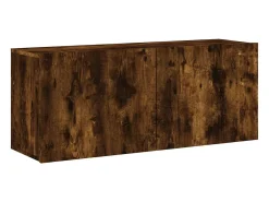 Hot Móvel de parede para TV 100x30x41 cm carvalho fumado PT865247 Castanho
