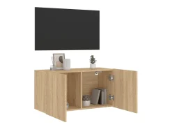 Móvel de parede para TV 80x30x41 cm carvalho sonoma PT633295^ Móvel De Tv