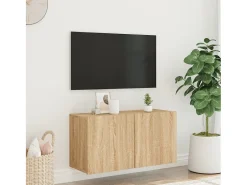 Móvel de parede para TV 80x30x41 cm carvalho sonoma PT633295^ Móvel De Tv