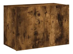 New Móvel de parede para TV 60x30x41 cm carvalho fumado PT554679 Castanho
