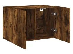 New Móvel de parede para TV 60x30x41 cm carvalho fumado PT554679 Castanho