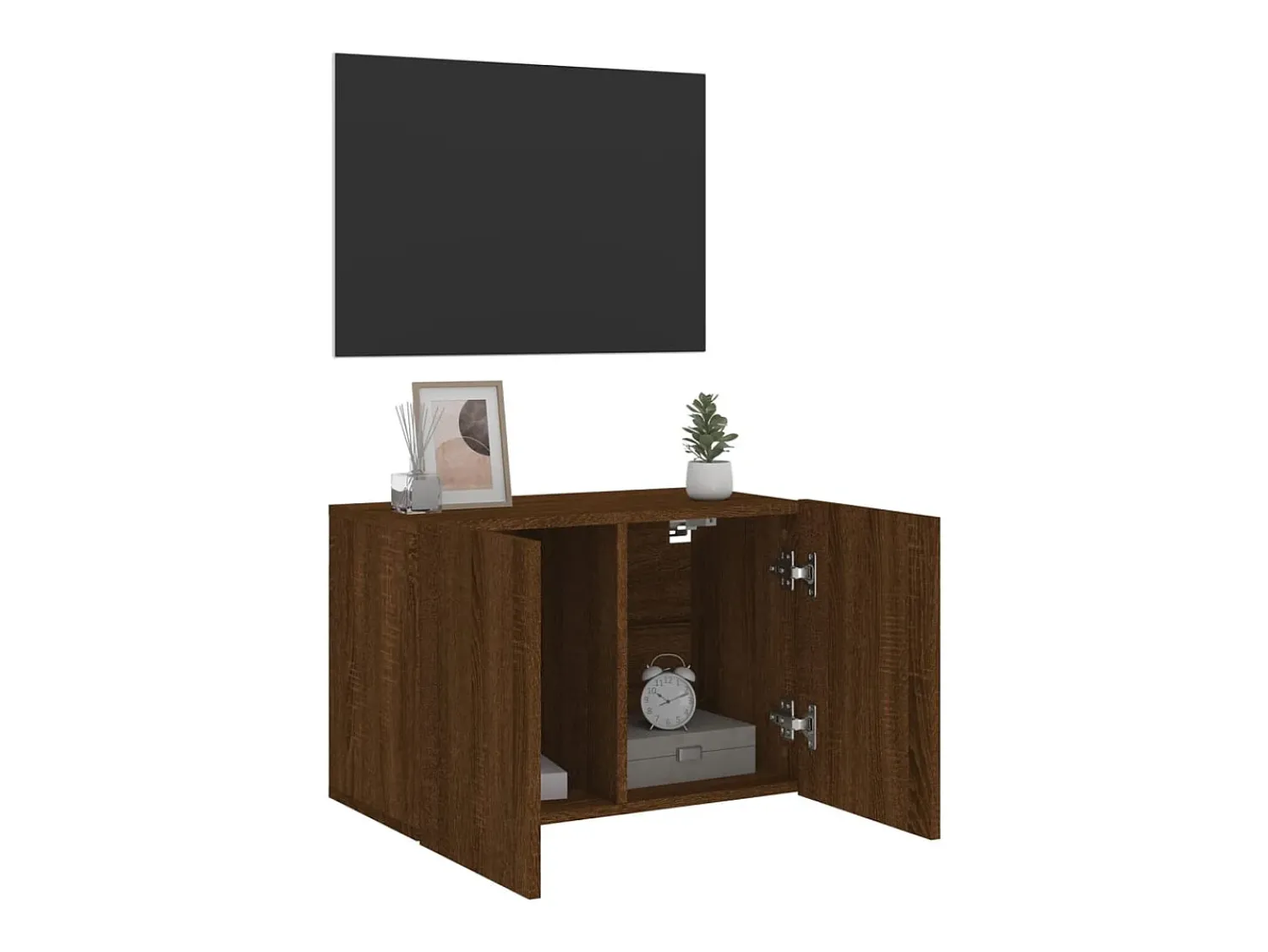 Móvel De Tv| Móvel de parede para TV 60x30x41 cm carvalho PT644292 Castanho