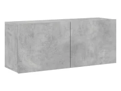 Móvel de parede para TV 100x30x41 cm cimento PT198638^ Móvel De Tv