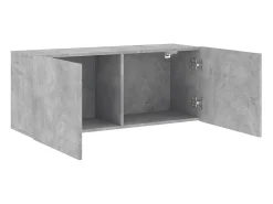 Móvel de parede para TV 100x30x41 cm cimento PT198638^ Móvel De Tv