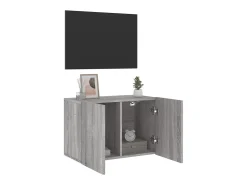 Móvel De Tv* Móvel de parede para TV 60x30x41 cm sonoma PT770349 Cinzento