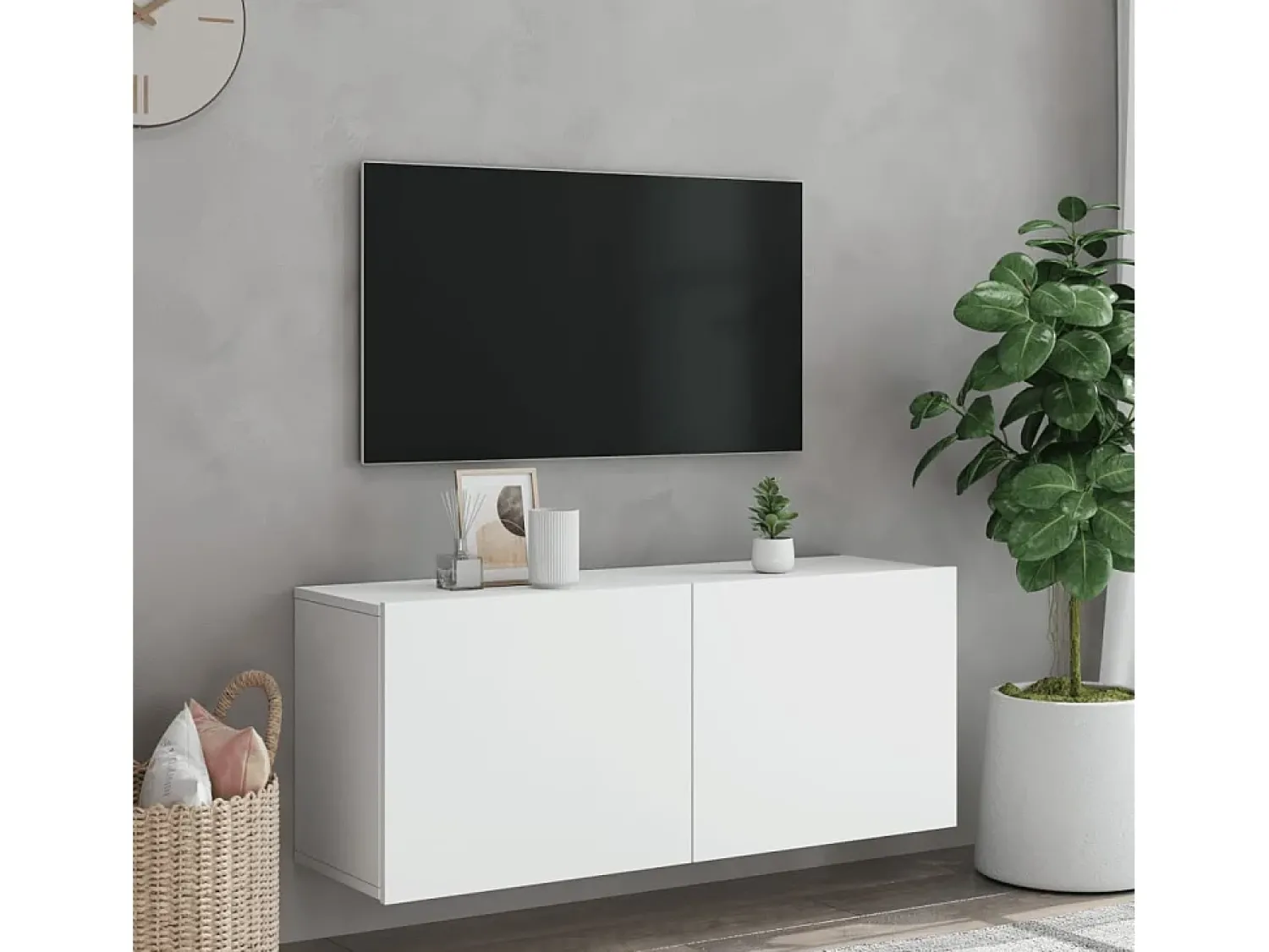 Best Móvel de parede para TV 100x30x41 cm PT401967 Branco