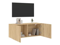Hot Móvel de parede para TV 100x30x41 cm carvalho sonoma PT679884 Castanho