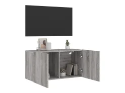 Móvel De Tv* Móvel de parede para TV 80x30x41 cm sonoma PT163267 Cinzento