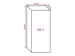 Prateleira*Price Factory Móvel de sala coleção CEPTO, 1 porta, 2 prateleiras. Ideal para uma pequena arrumação na sala. Branco
