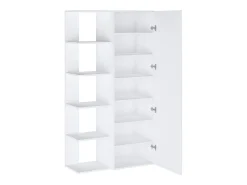 Móvel De Arrumação|Sapateira*Vente-unique Móvel de sapateira com 4 prateleiras e 1 porta espelho - - SYLANY Branco