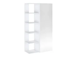 Móvel De Arrumação|Sapateira*Vente-unique Móvel de sapateira com 4 prateleiras e 1 porta espelho - - SYLANY Branco