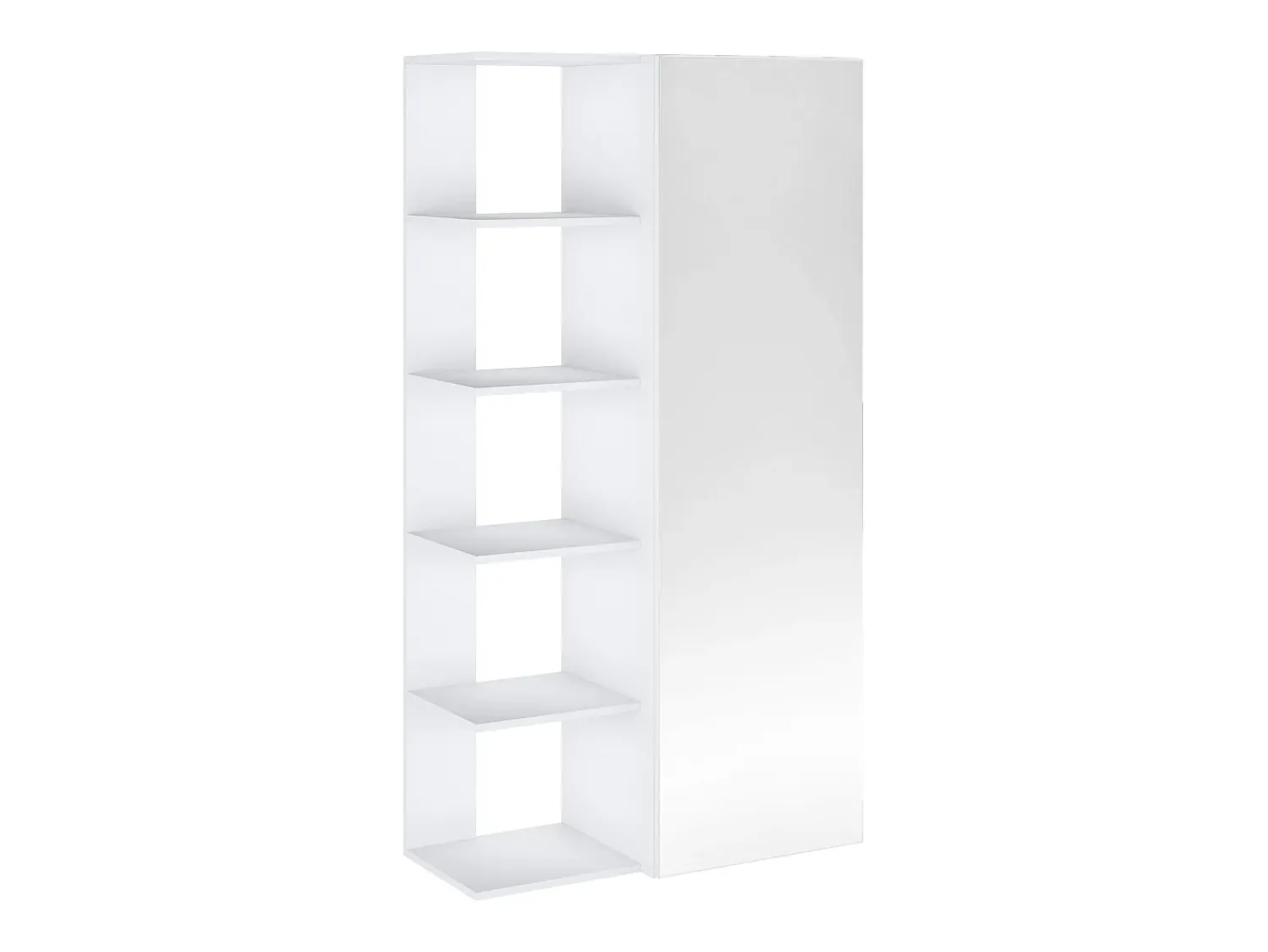 Móvel De Arrumação|Sapateira*Vente-unique Móvel de sapateira com 4 prateleiras e 1 porta espelho - - SYLANY Branco