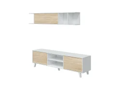 Móvel De Tv*Loungitude Móvel De Televisão De Estilo Nórdico Emori Branco