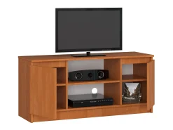 Móvel De Tv*Akord Móvel de TV 120 cm com 2 Portas e 1 Prateleira - Acabamento Fosco Amieiro Natural escuro