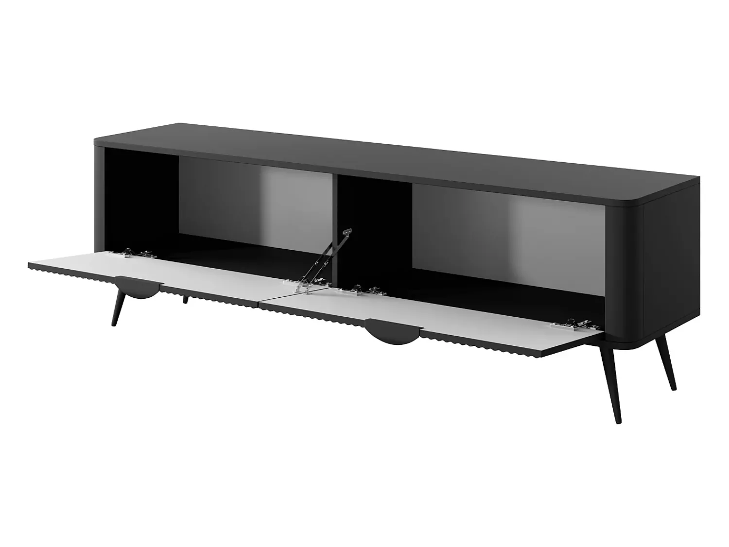 Best Móvel de TV: 2 portas, armário: , 163,2 x 51,2 x 38cm Preto