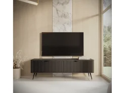 Best Móvel de TV: 2 portas, armário: , 163,2 x 51,2 x 38cm Preto