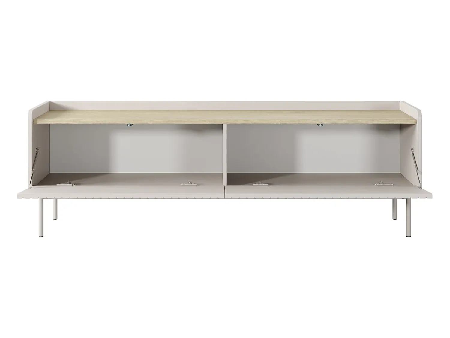 Móvel De Tv* Móvel de TV: 2 portas, Cor do móvel: Caxemira, 153 x 50,2 x 38cm Bege