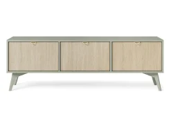 Móvel de TV 3 portas em madeira laminada 158x52 cm^ Móvel De Tv