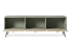 Móvel de TV 3 portas em madeira laminada 158x52 cm^ Móvel De Tv
