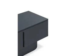 Móvel De Tv| Móvel de TV 4 portas lacado 200x45 cm Cinza antracite