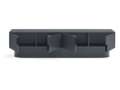 Móvel De Tv| Móvel de TV 4 portas lacado 200x45 cm Cinza antracite
