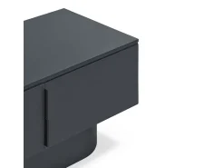 Móvel De Tv| Móvel de TV 4 portas lacado 200x45 cm Cinza antracite