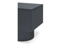 Móvel De Tv| Móvel de TV 4 portas lacado 200x45 cm Cinza antracite