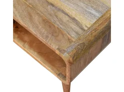 Móvel de TV aberto Artisan Furniture com acabamento em carvalho, 1 compartimento aberto, castanho claro^ Móvel De Tv