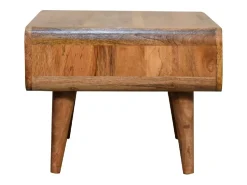 Móvel de TV aberto Artisan Furniture com acabamento em carvalho, 1 compartimento aberto, castanho claro^ Móvel De Tv