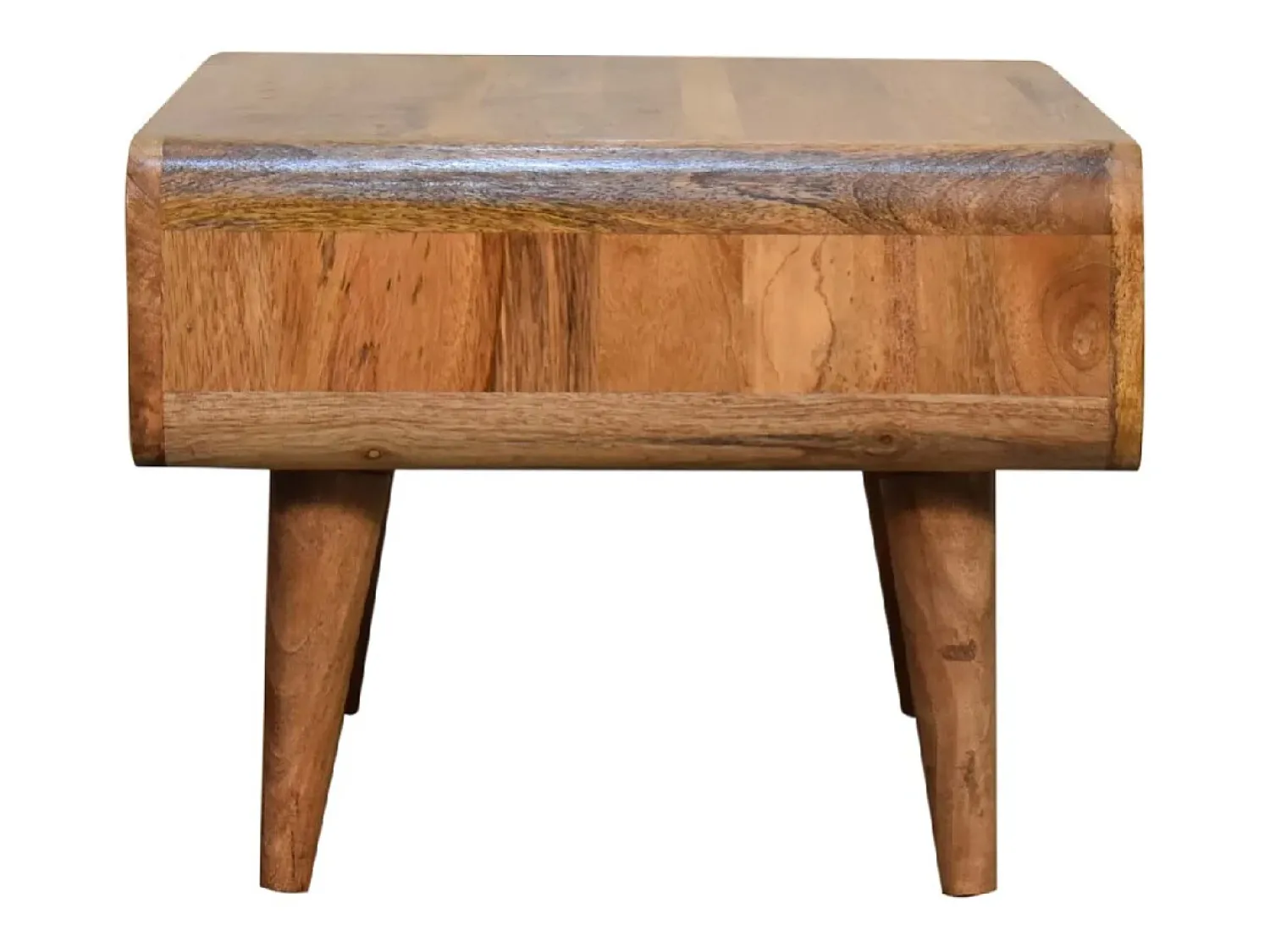 Móvel de TV aberto Artisan Furniture com acabamento em carvalho, 1 compartimento aberto, castanho claro^ Móvel De Tv