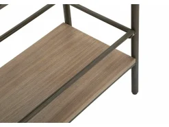 Móvel De Tv|Dmora Móvel de TV almofadado, Aparador de sala, Móvel baixo para TV, Base de parede equipada, 100x42 h110 cm, Cinza e Castanho Cinzento