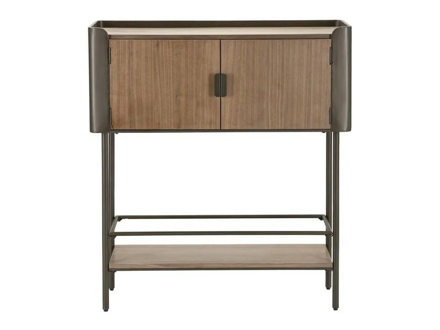 Móvel De Tv|Dmora Móvel de TV almofadado, Aparador de sala, Móvel baixo para TV, Base de parede equipada, 100x42 h110 cm, Cinza e Castanho Cinzento