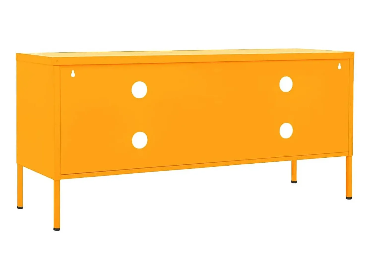 Móvel de TV aço 105x35x50 cm mostarda PT626698^ Móvel De Tv