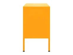 Móvel de TV aço 105x35x50 cm mostarda PT626698^ Móvel De Tv