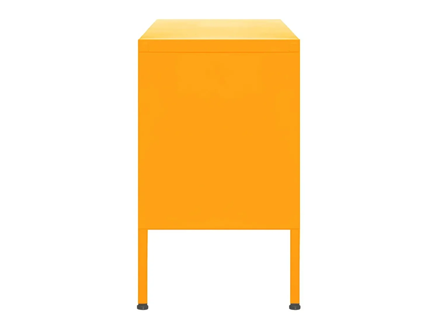 Móvel de TV aço 105x35x50 cm mostarda PT626698^ Móvel De Tv