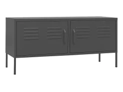 Móvel de TV aço 105x35x50 cm antracite PT233945^ Móvel De Tv