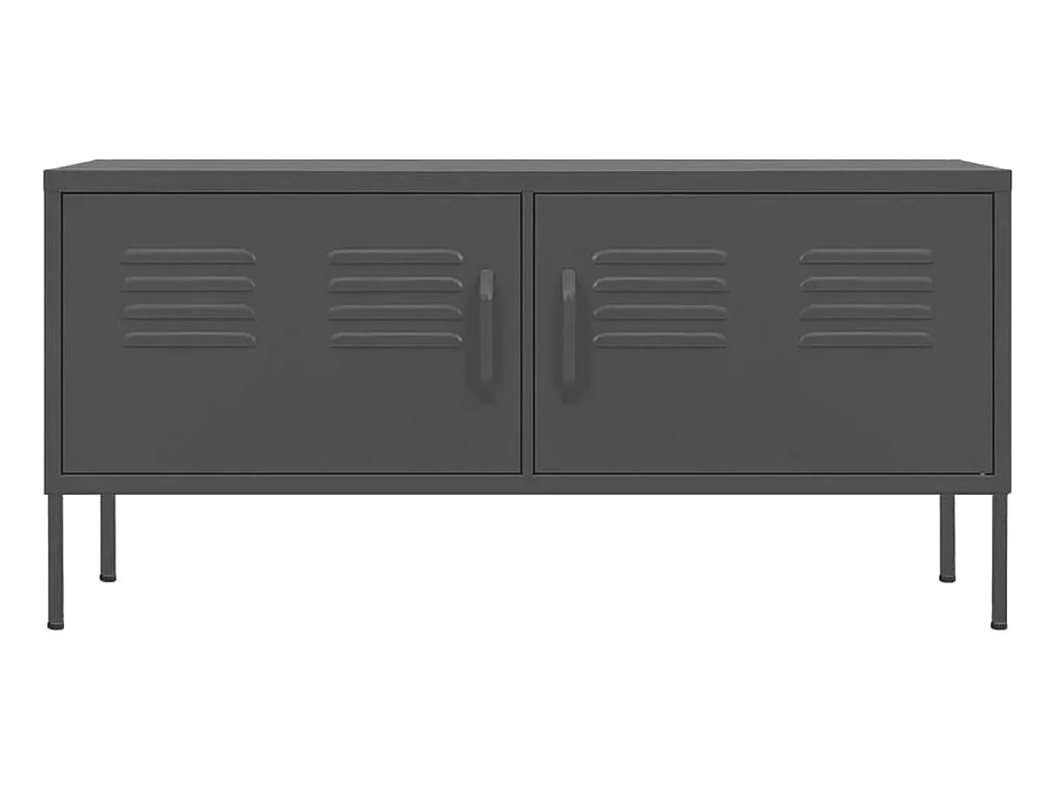 Móvel de TV aço 105x35x50 cm antracite PT233945^ Móvel De Tv