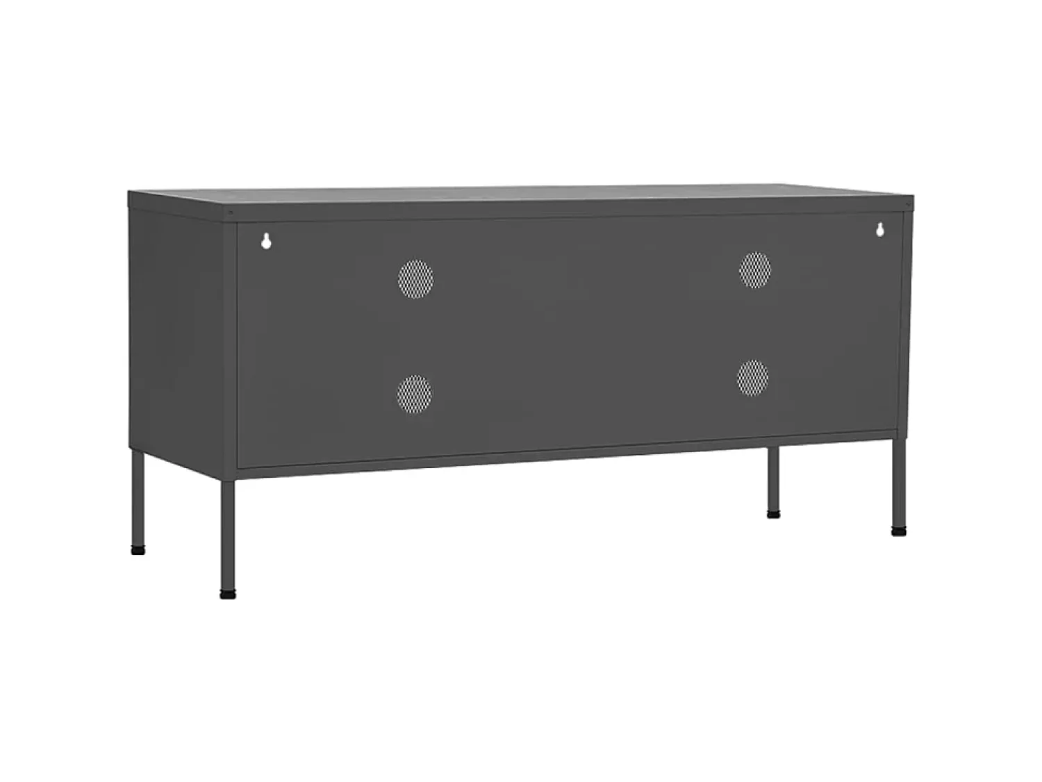 Best Móvel de TV aço 105x35x50 cm antracite PT488338 Cinza antracite
