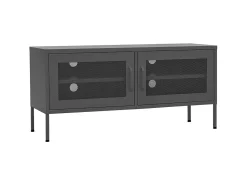 Best Móvel de TV aço 105x35x50 cm antracite PT488338 Cinza antracite