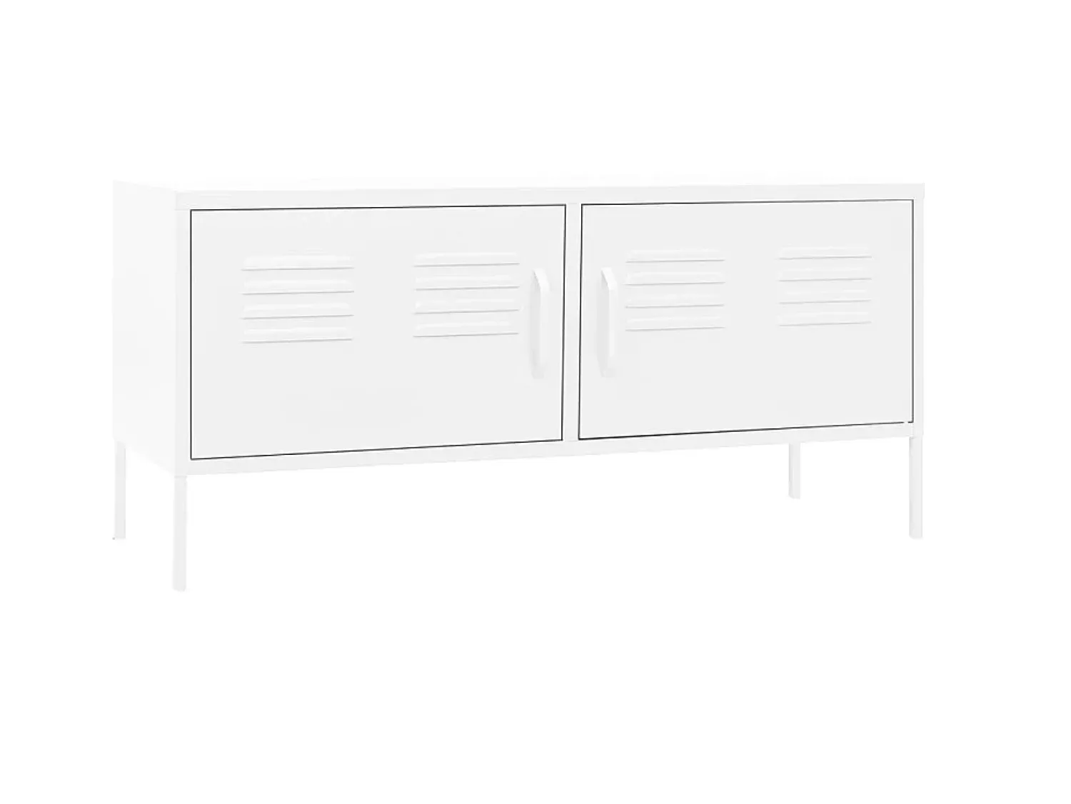 Móvel De Tv* Móvel de TV aço 105x35x50 cm PT826883 Branco